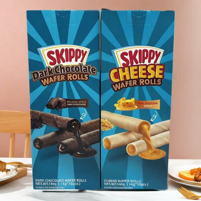 【限用日期2026.7.1】印度尼西亚进口 巧克力/芝士味夹心卷饼干