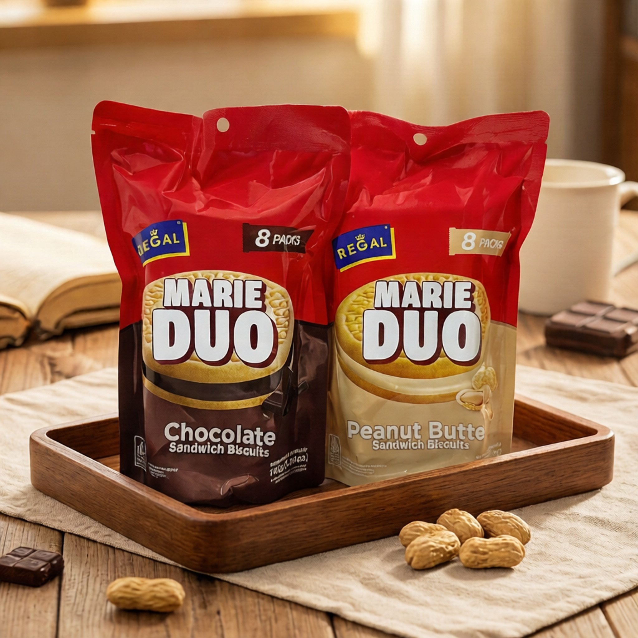 【限用日期2027.3.4】印度尼西亚进口 花生酱/巧克力夹心黄油饼干