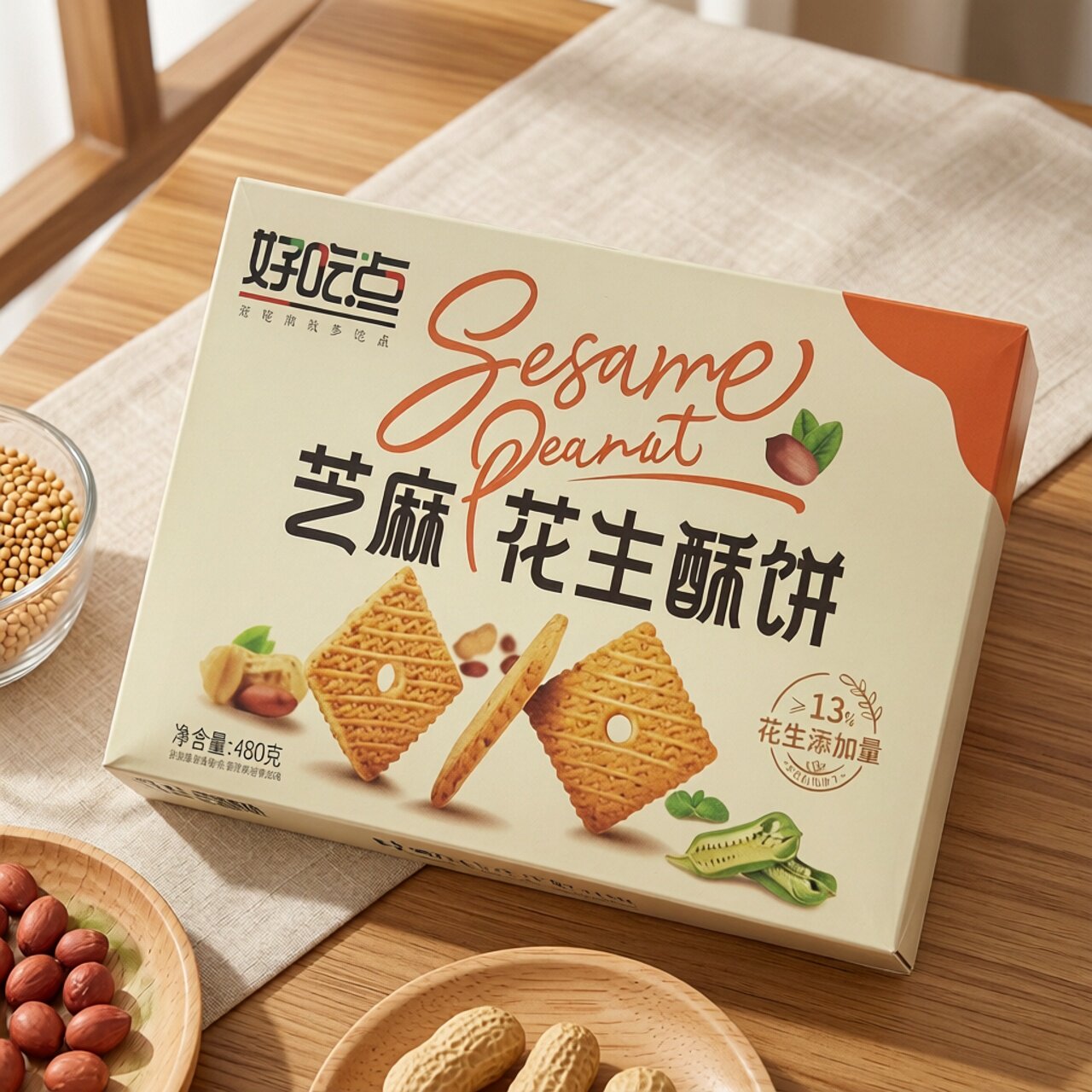 临期特价 好吃点 芝麻花生酥饼【限用日期2026.12.4】