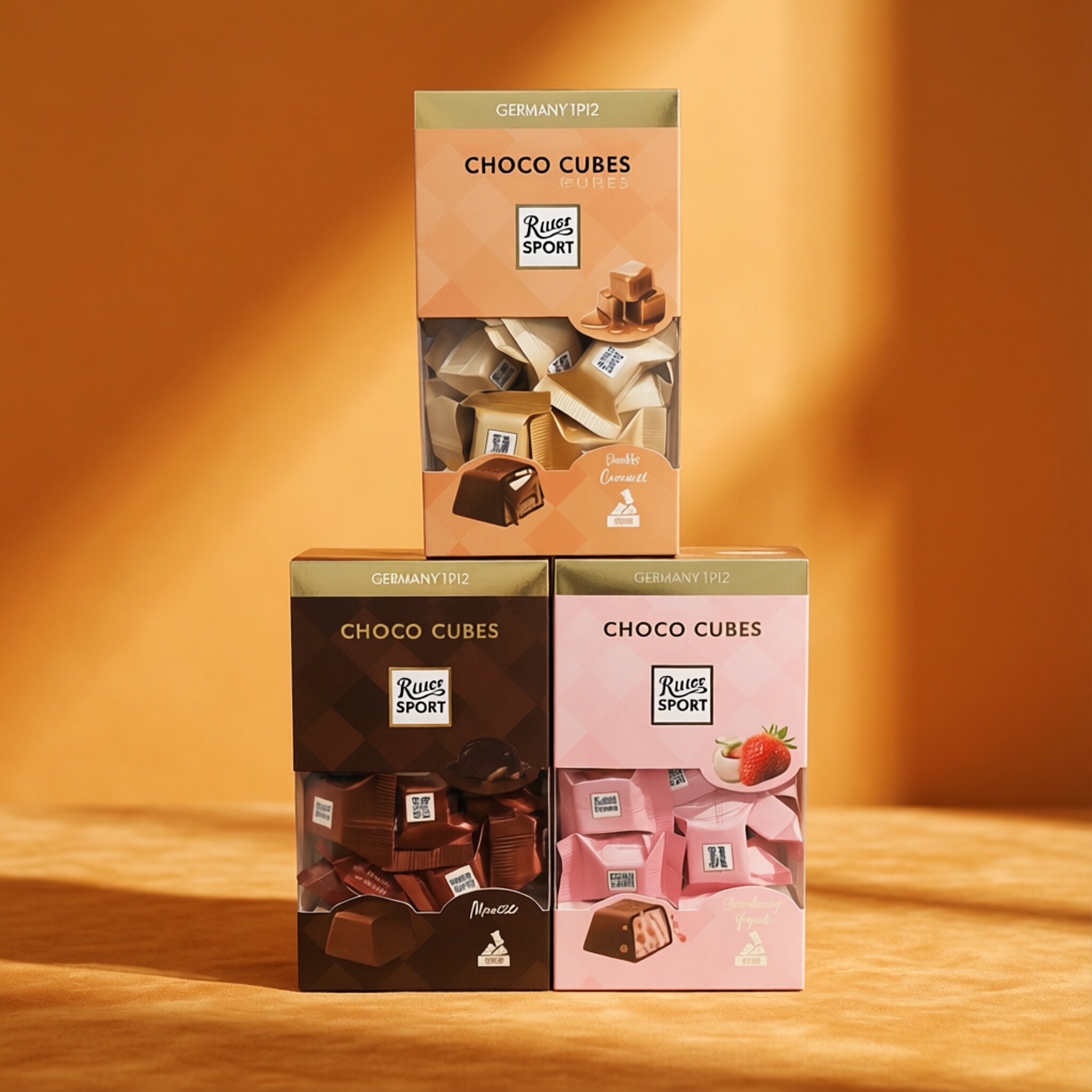 【限用日期2026.7.1】德国原料 软心立方 焦糖 慕斯 草莓巧克力