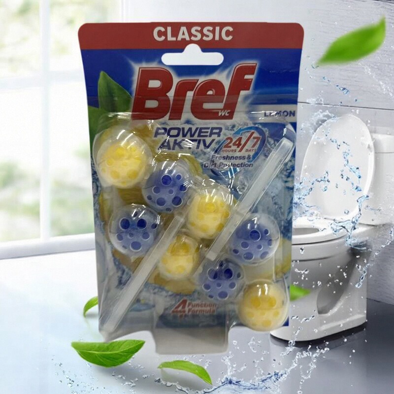 塞尔维亚进口 柠檬清香/海洋香氛洁厕魔力球50g*2