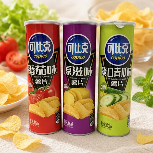 临期特价 可比克 原滋味/番茄味/青瓜薯片【限用日期2026.12.7】