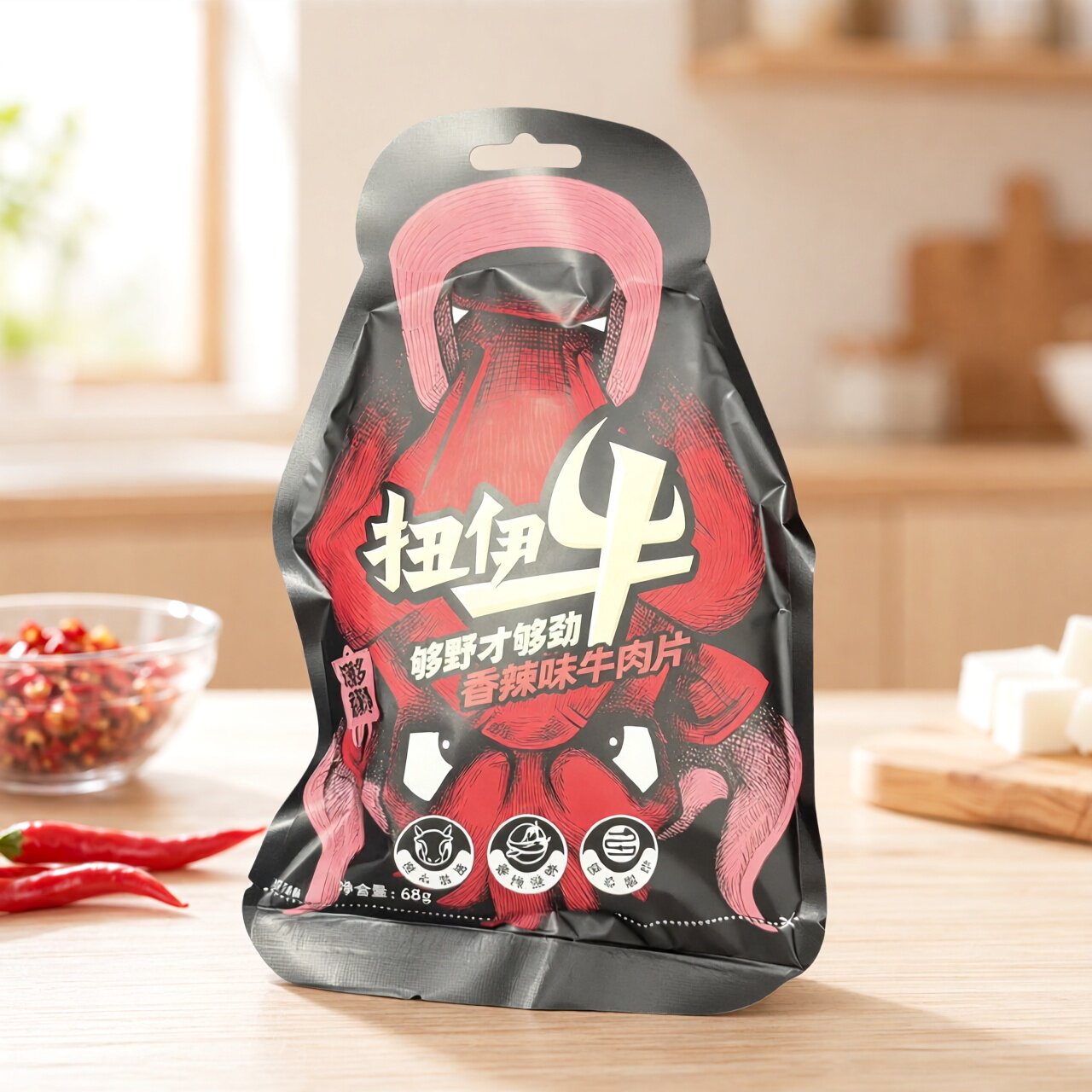临期特价 来伊份 香辣牛肉片【限用日期2026.9.14】