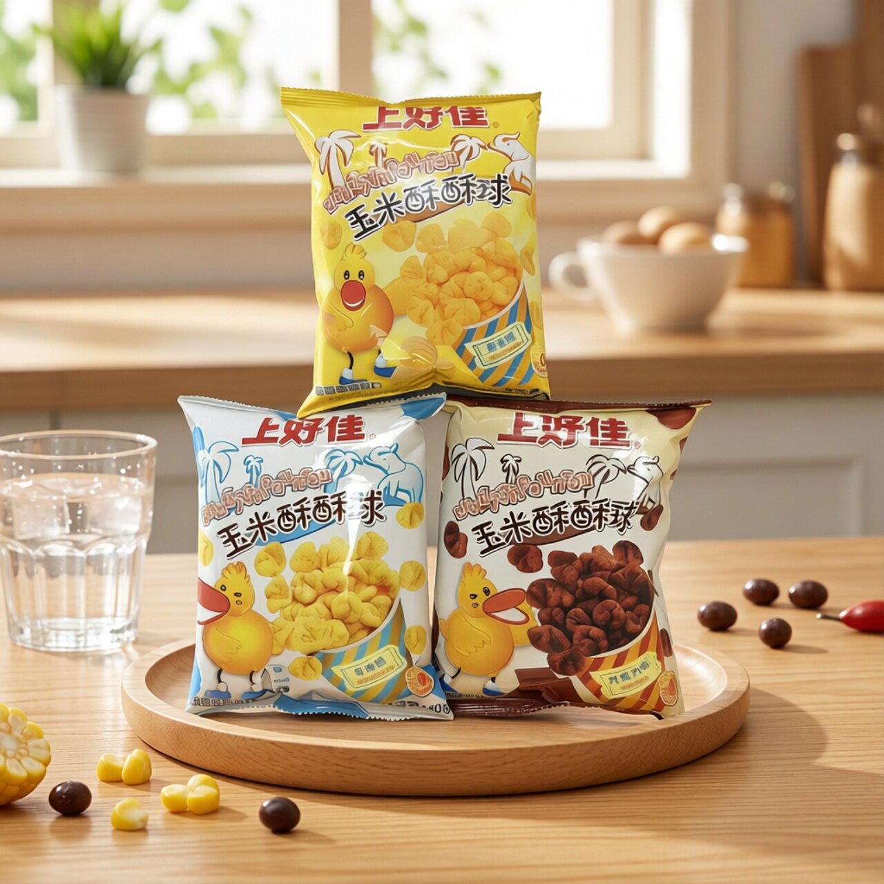【限用日期2027.1.14】泰国进口 上好佳 黄油味 牛奶味玉米酥酥球