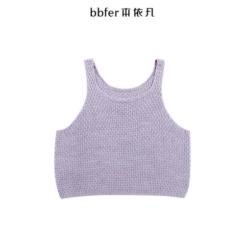 bbfer本依凡冬季针织背心吊带女叠穿百搭小众设计毛衣SSSZZ0253