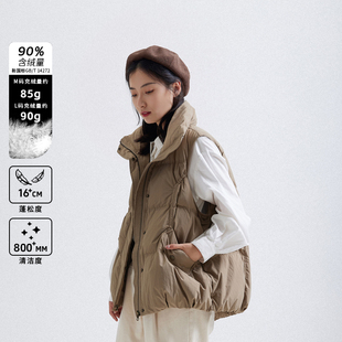 羽绒服马甲TSSYR0182 立领无袖 BBFER本依凡23年冬款 加厚保暖拉链款