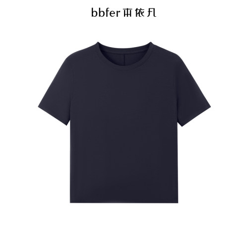 bbfer本依凡短袖短袖女夏白色高级感正肩t恤SQSTX0003【热销款】