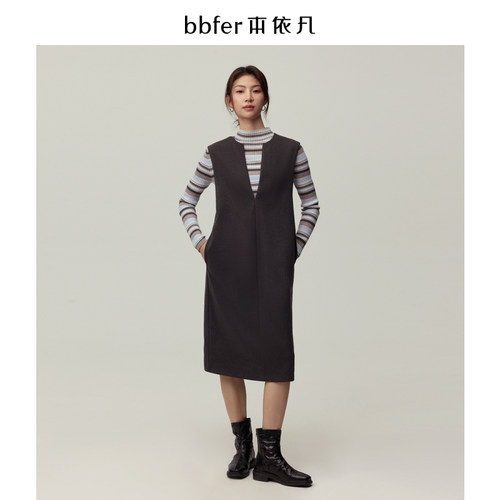 本依凡女士背带连衣裙