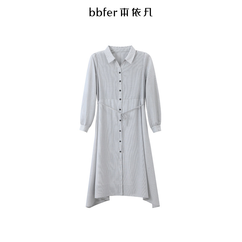 bbfer本依凡春季长袖高腰连衣裙女法式条纹显瘦气质通勤WYSLQ0120,女装/女士精品,连衣裙,淘宝优惠券,粉丝福利购,淘宝优惠卷