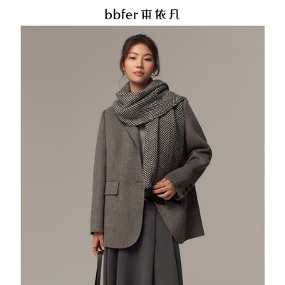 中长款h型羊绒秋冬外套本依凡