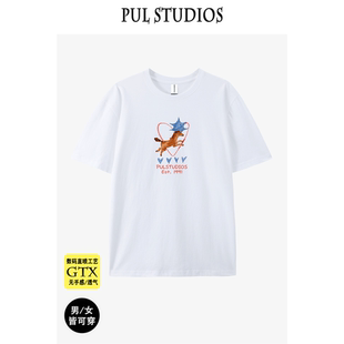 男女潮 体恤半袖 摆你衣道纯棉印花可爱卡通韩系宽松短袖 T恤打底衫