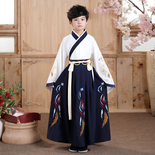 汉服男童中秋节国学服