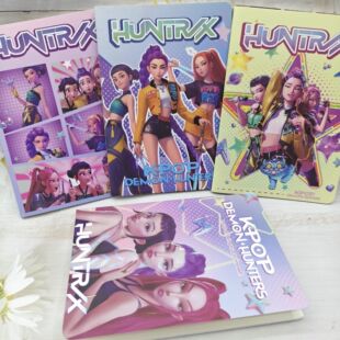 kpop猎魔女团十本笔记本儿童记事本单行本车线本中小学生创意文具