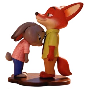 【甜蜜依靠】疯狂动物城2手办盲盒卡通朱迪尼克乖乖摆件玩偶手办