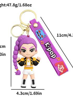 新品跨境新款KPOP demon hunters白衣猎魔女团Derpy变异男团手办