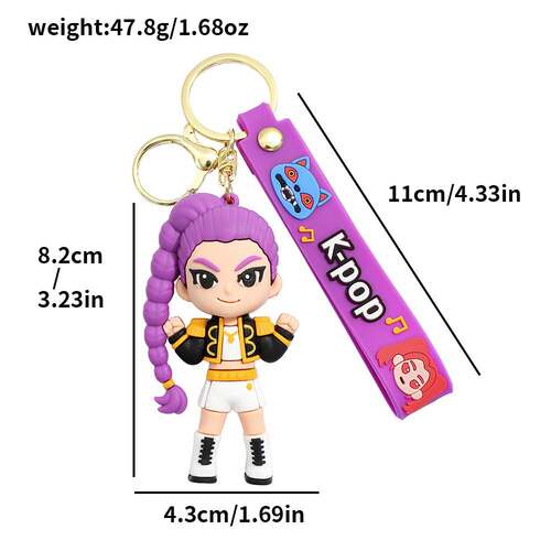 新品跨境新款KPOP demon hunters白衣猎魔女团Derpy变异男团手办