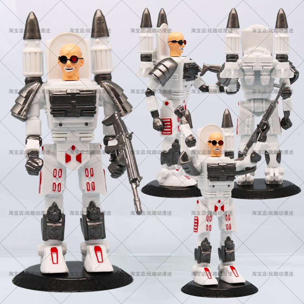 关节可动大号人形机甲博士马桶人老登gman公仔模型泰坦人家族手办