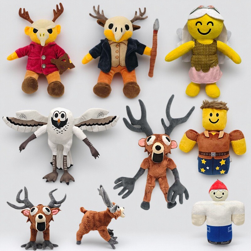森林生存99夜游戏周边毛绒玩具99nights躲避怪鹿玩偶公仔儿童礼物