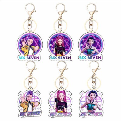 Kpop Demon Hunter猎魔女团67主题亚克力钥匙扣学生书包挂件礼物