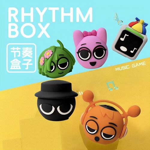 节奏盒子硅胶玩偶发声器sprunki音乐盒子小粉奥伦机器人模型玩具