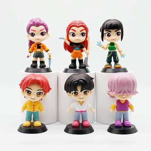 玩具公仔 boys手办Q版 Pop恶魔猎人鲁米秦宇cp手办猎魔女团saja