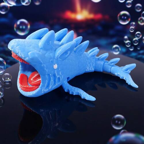 深海巨兽变异吉拉布鲁手办模型3d打印玩具机甲噬海者利维坦摆件