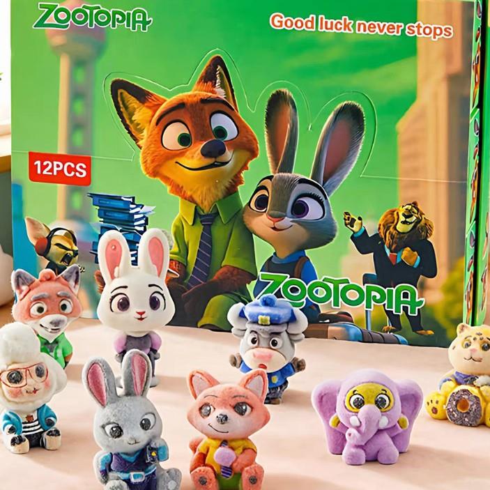 疯狂动物城树脂软胶公仔手办盲盒跨境爆款朱迪尼克挂件拆拆乐玩具