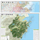 浙江省地图2025新地图地势形 政区交通正反面超大107 75.6cm交通旅游便携