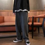 N191纯色高街牛仔裤男士宽松直筒阔腿长裤男生美式潮牌休闲裤P35，男装牛仔裤，星座1615-1