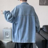 N15日系cityboy复古水洗牛仔外套男春秋季宽松工装夹克上衣P70，男装夹克，星座1615-1