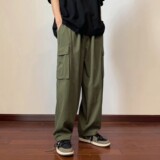 N192复古多口袋工装裤男士2025春秋薄款潮牌直筒休闲长裤P42，男装工装外套，星座1615-1