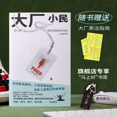 大厂小民 张小满 新书 项飙 梁鸿 黄灯 袁长庚推荐 继《我的母亲做保洁》作者 写给无法靠岸的我们 纪实 非虚构 互联网