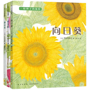 一粒种子的旅程 套装3册 向日葵 牵牛花 蒲公英 金苹果奖  植物 观察 入选亲近母语小学生分级阅读书目 正版童书绘本 爱心树 包邮