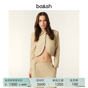 bash春季 简约设计知性风休闲西装 短外套女士开衫 上衣1E25BOBA 法式