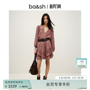 连衣裙1E26TOLI 午后蔷薇波西米亚风复古印花短款 bash2026新款 春季