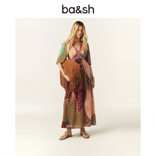 愛琴海之戀法式 波西米亞中古連衣長裙1E25FANT 新款 bash2025夏季