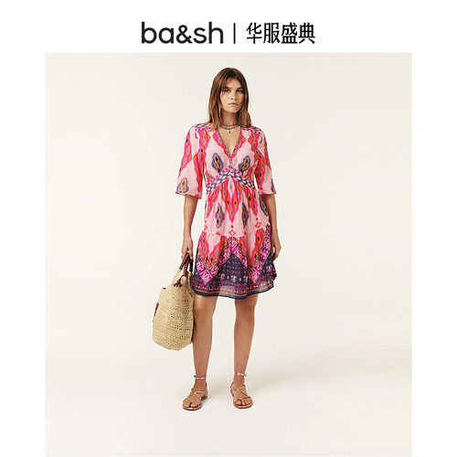 ba&sh波西米亚度假连衣裙