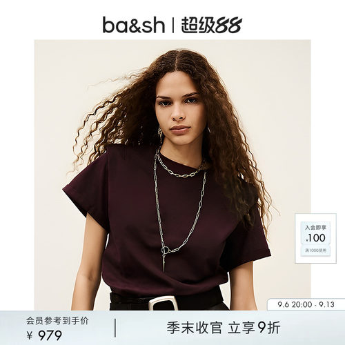 bash2025新款短袖上衣T恤1H25PIO