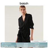 2件5折 简约气质衬衫 宋茜同款 法式 连衣裙1H23BATZ bash春季