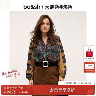 衬衫 繁花佩斯波西米亚风长袖 气质女上衣1H25BAKE 冬季 bash2025新款