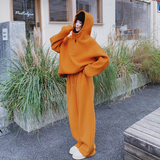 【新款】26春南瓜橘卫衣两件套套装C021-2617-P175控288，女装套装/套裙，2C021
