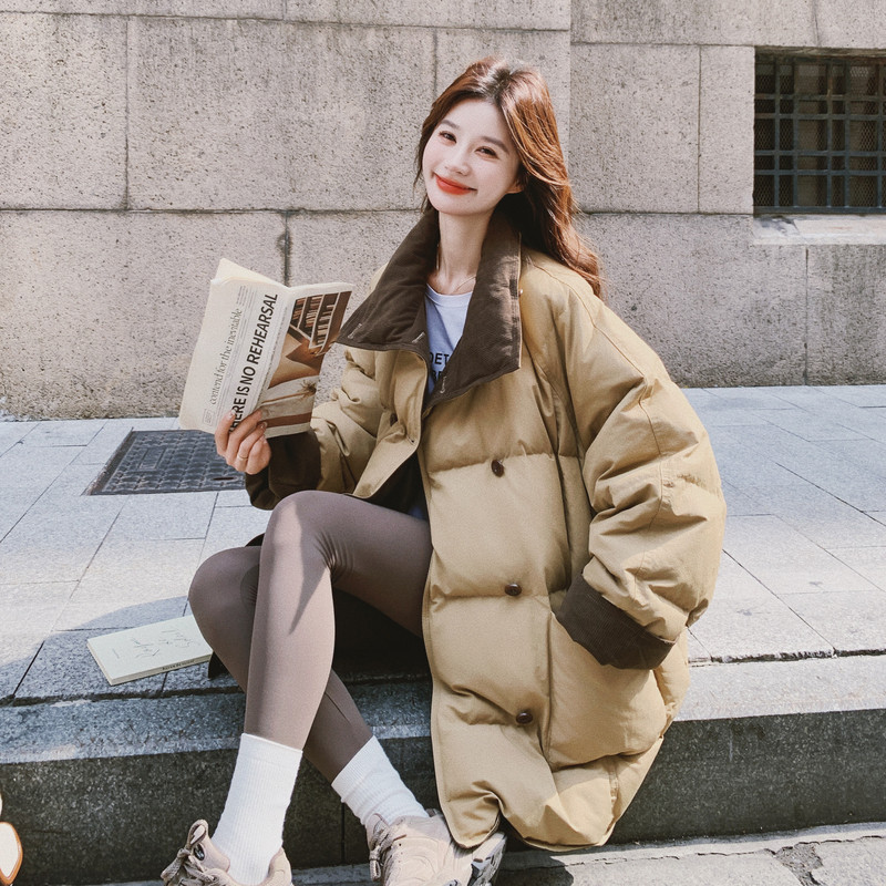 【出货中】25冬季90绒双排扣羽绒服C021-3131-P315控478，女装羽绒服，2C021