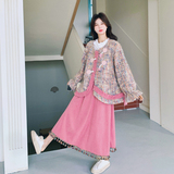 【大货】26春小香风外套+灯芯绒裙两件套C021-2609-P215控328，女装套装/套裙，2C021