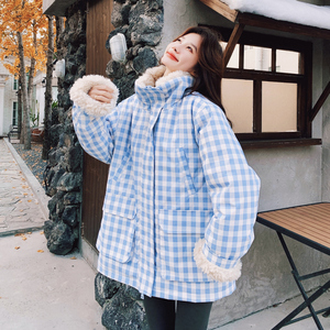 大货出 浅蓝格派克服C021-3200-P235控358图片