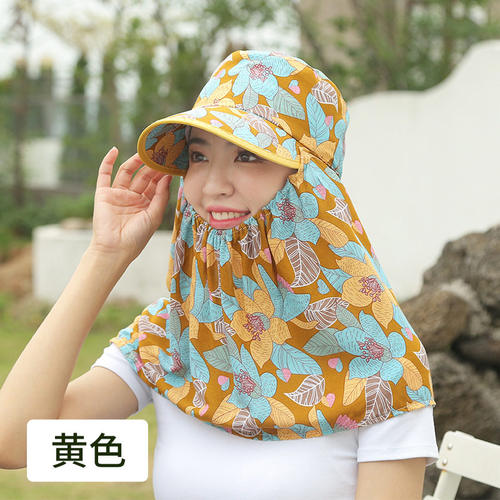 夏季干农活遮阳帽女采茶