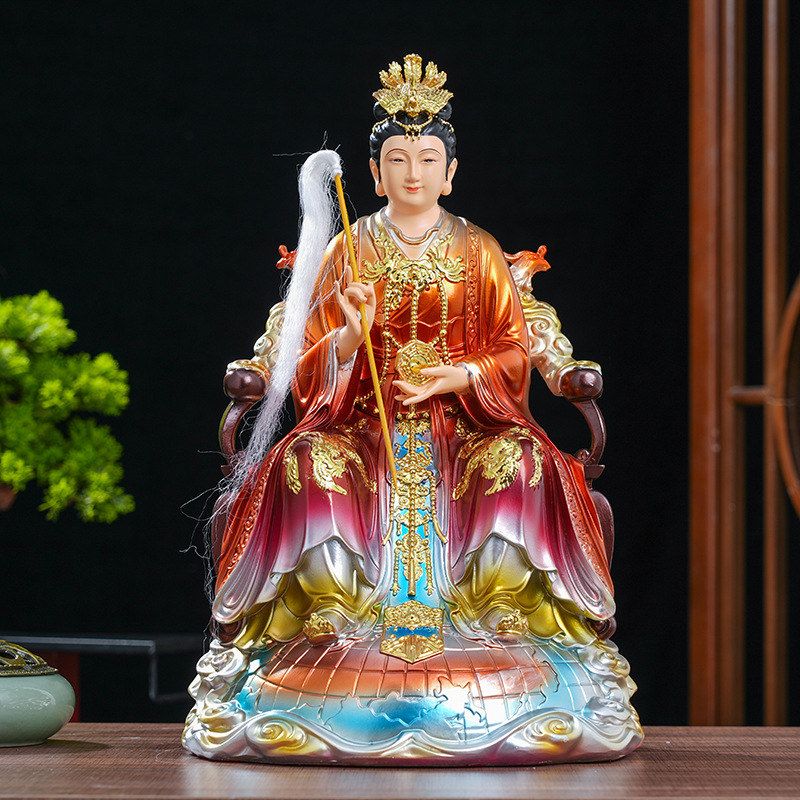 九龙地母娘娘神像大地之母后土家用地姥元君供奉摆件树脂元君佛像
