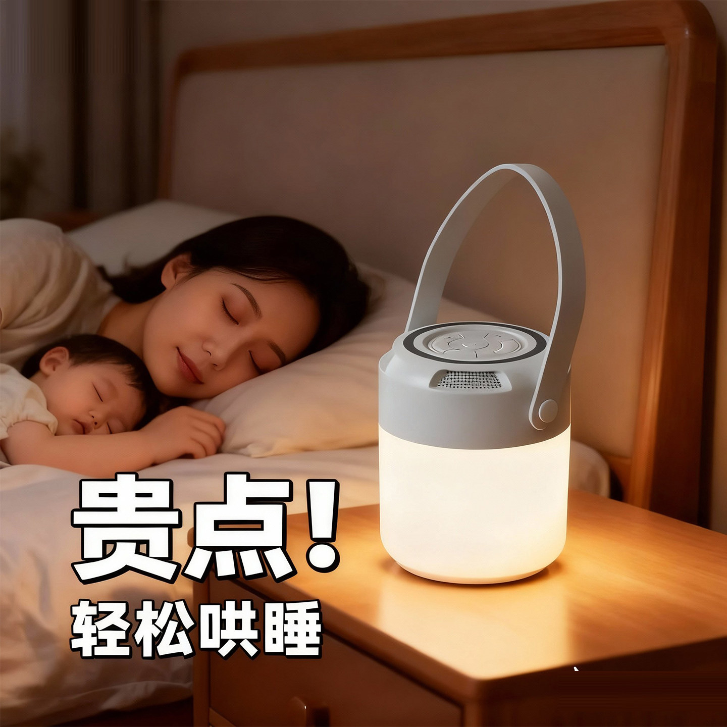 永明欣婴儿白噪音哄睡小夜灯