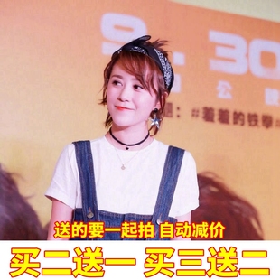 马丽同款发带超仙ulzzang发带涤纶复古ins小方巾chic头巾头饰女