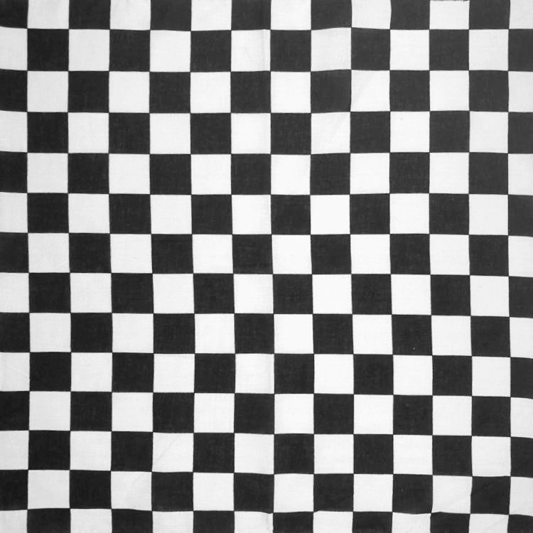 纯棉大方巾大格子黑白嘻哈街舞头巾时尚潮男女围脖围巾发带头带