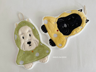 DODO原创设计 苏格兰梗周边 擦手巾 家居装饰